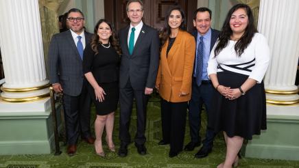 Latino Caucus Chair Cervantes, Asm. Garcia, and other Members with Mexican Ambassador to US