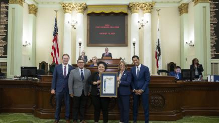 Assemblymember Garcia Recognizes Assembly Fellow Tricia Sarmiento and Science Fellow Brenda Cisneros-Larios on the Assembly Floor