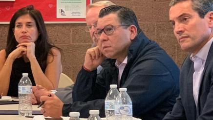 Eduardo Garcia and Wade Crowfoot listening to our AD56 community.